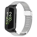 Cinturino per Fitbit Inspire 3 xDfind con fibbia in metallo milanese (argento)