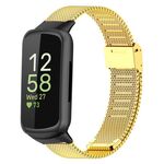 Cinturino per orologio con fibbia in metallo milanese per Fitbit Inspire 3 xDfind (oro)