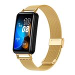 Cinturino per Huawei Band 10/9/8 NFC xDfind con fibbia in metallo milanese (oro)