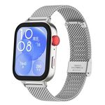 Cinturino per Huawei Watch Fit3 / Fit4 / Fit4 Pro xDfind con fibbia in metallo milanese (argento)