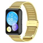 Cinturino per Huawei Watch Fit 2 xDfind con fibbia in metallo milanese (oro)
