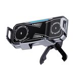 Supporto per telefono da auto con assorbimento elettrico a vuoto e ricarica wireless A001 da 15 W (nero)