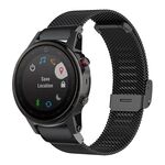 Cinturino per orologio con fibbia in metallo Milanese xDfind per Garmin Fenix ​​8/7/6/5 da 22 mm (nero)
