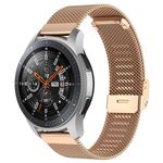 Cinturino per orologio con fibbia in metallo milanese xDfind per Samsung Galaxy Watch 7 / FE / 6 / 5 / 4 (oro rosa)