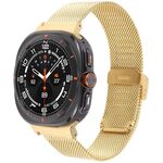 Cinturino per orologio con fibbia in metallo milanese xDfind per Samsung Galaxy Watch Ultra 47mm (oro)