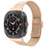 Cinturino per orologio con fibbia in metallo milanese xDfind per Samsung Galaxy Watch Ultra 47mm (oro rosa)