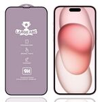 Per iPhone 16 Plus / 15 Plus Pellicola in vetro temperato ad arco largo in alluminio 9H da 0,4 mm