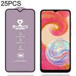 Per Samsung Galaxy A04e 25 pezzi Pellicola in vetro temperato ad arco largo in alluminio 9H 0,4 mm