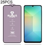 Per Samsung Galaxy A06 5G 25 pezzi Pellicola in vetro temperato ad arco largo in alluminio 9H 0,4 mm
