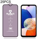 Per Samsung Galaxy A14 4G 25 pezzi Pellicola in vetro temperato ad arco largo in alluminio 9H 0,4 mm