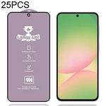 Per Samsung Galaxy A56 5G 25 pezzi Pellicola in vetro temperato ad arco largo in alluminio 9H 0,4 mm