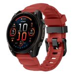 Cinturino in silicone per orologio sportivo Gamin Wild Trail da 26 mm (rosso)