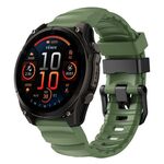 Cinturino in silicone per orologio sportivo Gamin Wild Trail da 26 mm (verde oliva)