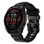 Cinturino in silicone per orologio sportivo Gamin Wild Trail da 22 mm (nero)