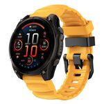 Cinturino in silicone per orologio sportivo Gamin Wild Trail da 22 mm (giallo chiaro)