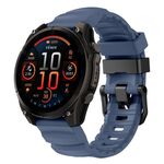 Cinturino in silicone per orologio sportivo Gamin Wild Trail da 22 mm (blu oceano)