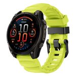 Cinturino in silicone per orologio sportivo Gamin Wild Trail da 22 mm (lime)