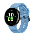 Cinturino in silicone monocolore con fibbia nera per orologio For Honor Watch Fit (blu acqua)