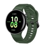 Cinturino in silicone monocolore con fibbia nera per orologio For Honor Watch Fit (verde natura)