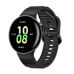 Cinturino in silicone monocolore con fibbia nera per orologio Honor Watch Fit (nero)