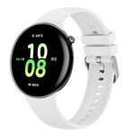Cinturino in silicone traspirante per Honor Watch Fit (bianco)