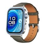 Cinturino in pelle per Huawei Watch Fit 4 / Fit 4 Pro / Fit 3 (grigio)