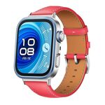 Cinturino in pelle per Huawei Watch Fit 4 / Fit 4 Pro / Fit 3 (rosso)