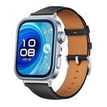 Cinturino in pelle per Huawei Watch Fit 4 / Fit 4 Pro / Fit 3 (nero)