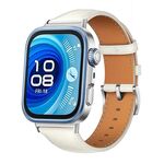 Cinturino in pelle per Huawei Watch Fit 4 / Fit 4 Pro / Fit 3 (bianco)