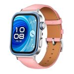 Cinturino in pelle per Huawei Watch Fit 4 / Fit 4 Pro / Fit 3 (rosa)