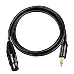 Cavo audio per microfono JINGHUA da 3,5 mm maschio a XLR femmina, lunghezza: 5 m