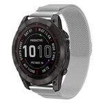 Cinturino in metallo a sgancio rapido Milanese xDfind per Garmin Fenix ​​8/7X/6X/5X da 26 mm (argento)