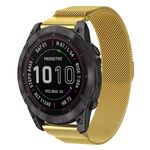 Cinturino in metallo a sgancio rapido Milanese xDfind per Garmin Fenix ​​8/7X/6X/5X da 26 mm (oro)