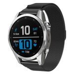 Cinturino in metallo a sgancio rapido Milanese xDfind per Garmin Fenix ​​8/7S/6S/5S da 20 mm (nero)