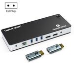 WAVLINK UTD21H Docking station Thunderbolt 3 per convertitore hub 4K Dual DisplayPort 11 in 1, spina: spina UE