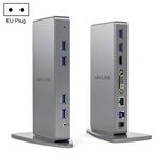 WAVLINK WL-UG39DK7 Adattatore hub USB 3.0 Scheda grafica multi-schermo Docking station universale, Spina: Spina UE
