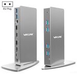 WAVLINK WL-UG69DK7 Laptop Type-C Docking Station universale per desktop Adattatore HUB in lega di alluminio (spina UE)