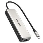 WAVLINK WL-UHP3414 100 W Alimentazione 10 Gbps 4K HDMI USB-C Dock HUB 3xUSB3.2 Gen 2 + Porta Ethernet 2,5G