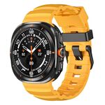 Cinturino sportivo in silicone per Samsung Galaxy Watch Ultra 47mm Wild Trail (giallo)