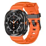 Cinturino sportivo in silicone per Samsung Galaxy Watch Ultra 47mm Wild Trail (arancione)