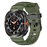 Cinturino sportivo in silicone per Samsung Galaxy Watch Ultra 47mm Wild Trail (verde)