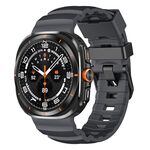 Cinturino sportivo in silicone per Samsung Galaxy Watch Ultra 47mm Wild Trail (nero carbone)