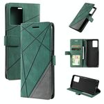 Per OPPO Realme 9i Skin Feel Splicing Leather Telefy Case (verde)