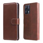 Per Oppo Realme 9 Pro / Realme V25 Case di flip in pelle di trama del vitello classico (Brown)