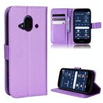 Per Fujitsu F-52B Diamond Texture Leather Telefono (Purple)