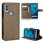 Per Kyocera Android One S9 Diamond Texture Leather Phone (Brown)