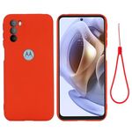 Per Motorola Moto G51 5G Case di telefono a copertura completa a colori liquidi a colori liquidi (rosso)