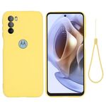 Per Motorola Moto G51 5G Case di telefono a copertura completa a colori liquidi a colori liquidi (giallo)