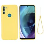 Per Motorola Moto G71 5G Case di telefono a copertura completa a colori liquidi a colori liquidi (giallo)