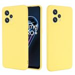 Per Oppo Realme 9 Pro+ 5G Global Pure Color Liquid Silidone Shock Affrotta della copertura Full Coverge (Yellow)